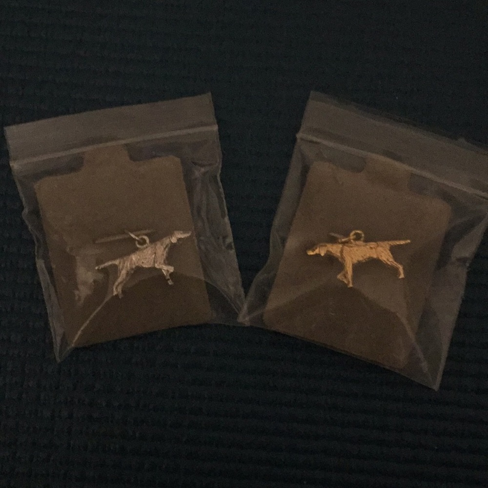 2 POINTER pendants - 1 - 925 & 1 - 925 gold plated